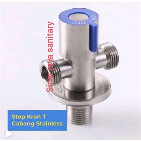 Jual Stop Kran Cabang Sus 304 Stop Kran Hand Shower Stop Kran Toilet