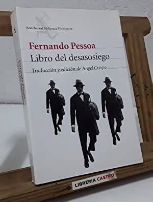 Libro Del Desasosiego De Fernando Pessoa Librer A Castro