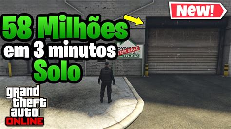 SAIUU NOVO 58 Milhões em 3 minutos em Glitch de dinheiro solo no gta