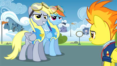 280916 Safe Artist Baumkuchenpony Derpy Hooves Rainbow Dash