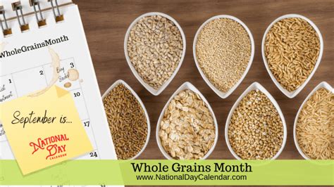 Whole Grains Month September National Day Calendar