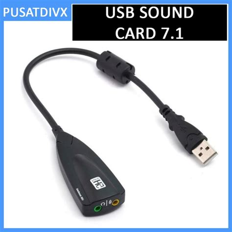 Jual USB Sound Card Eksternal Virtual Channel 3D 7 1 Audio Adapter