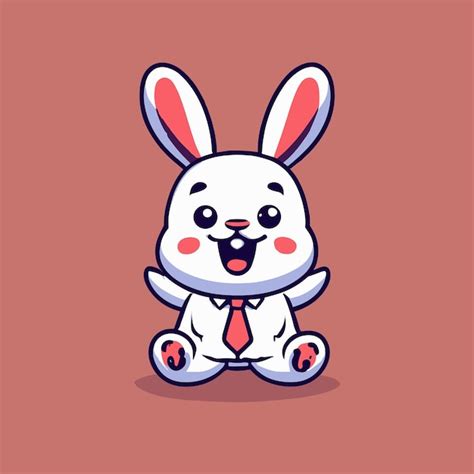 Premium Vector Cute Rabbit Cartoon Vector