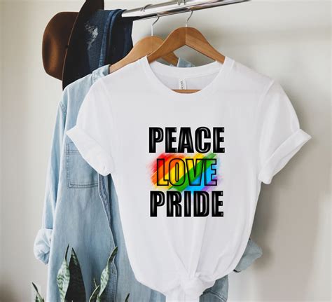 Pride Tshirt Pride Shirt Gay Tshirt Rainbow Pride Tee Lgbtq Shirt Lgbtq Support Gay Tshirt