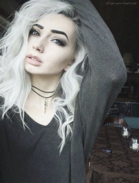 White Hair Scene Girl Tumblr