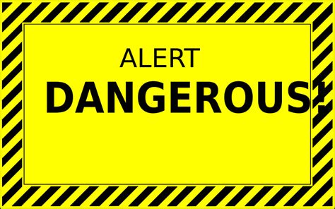 Danger Alert Warning · Free vector graphic on Pixabay