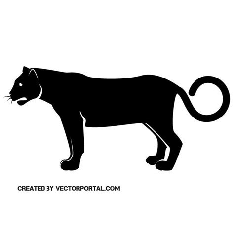 Puma silhouette vector image.ai