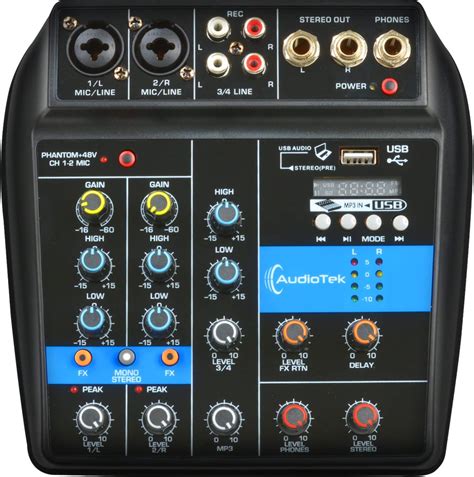 Rack Pack Mezcladora De Sonido Canales Control De Efectos Mixer Usb