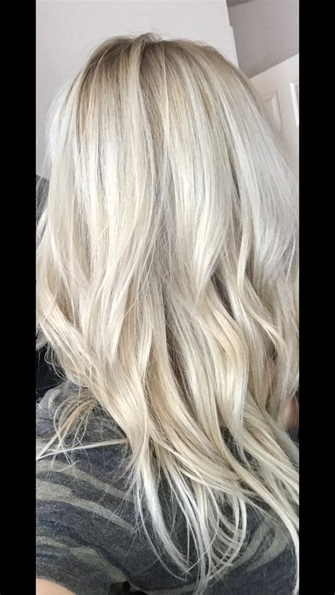 Blonde With Shadow Root Platinum Hair Color Hair Inspo Color Hair