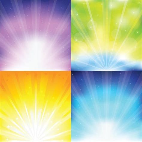 Colorful Sunburst Eps Vector Uidownload