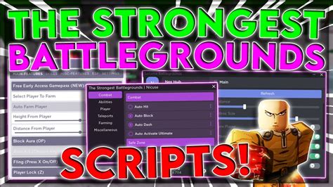 New The Strongest Battlegrounds Script Hack Kill Aura Auto Block