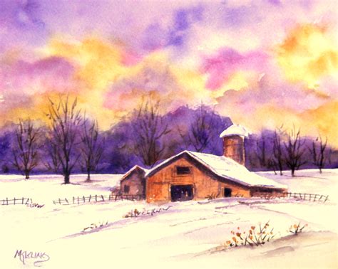 Martha Kisling Art With Heart Old Barn And Colorful Sky By Colorado