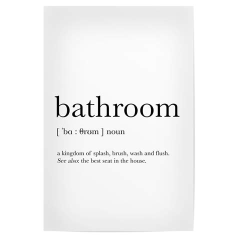 Bathroom Definition Als Poster Bei ArtboxONE Kaufen