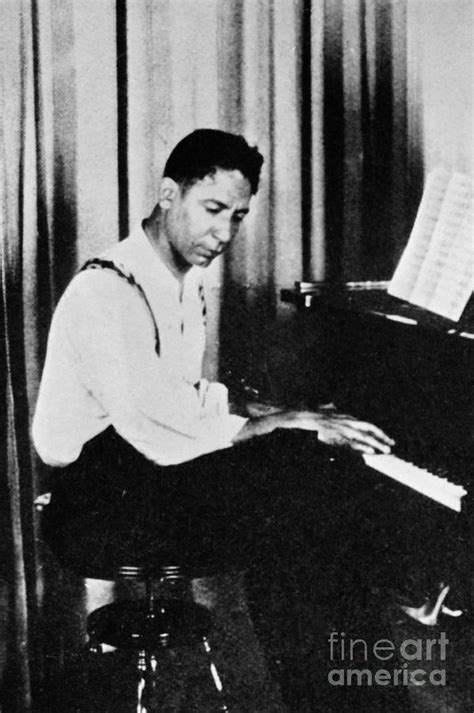 Jelly Roll Morton Playing The Piano By Bettmann