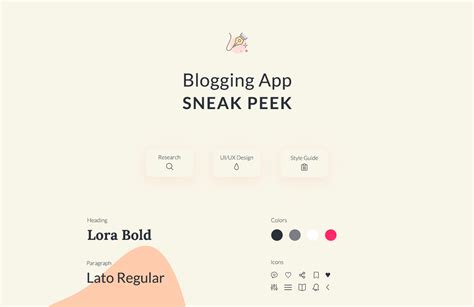 Blogger App UI UX Design Sneak Peek On Behance