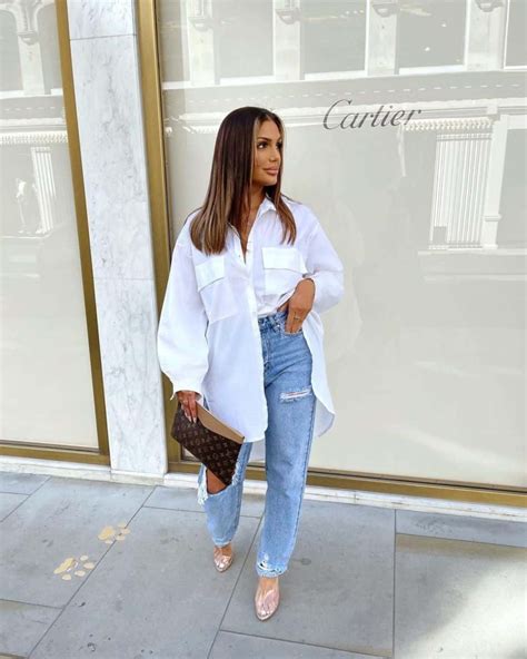 Stylish Ways To Wear An Oversized White Shirt Glowingfem Atelier Yuwa