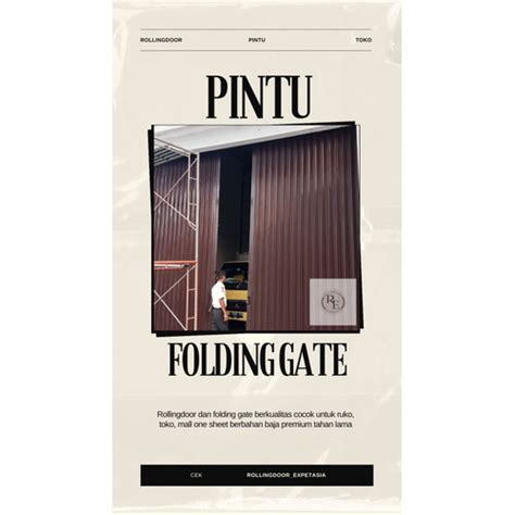 Jual Pintu Folding Gate Material Baja Berkualitas Jakarta Barat