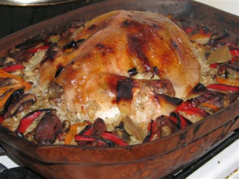 pui umplut pe pilaf cu ficatei reteta petitchef