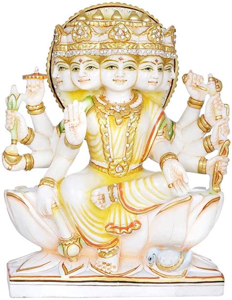 Marble Panchmukhi Gayatri Mata Statue At Rs Marble God Statue