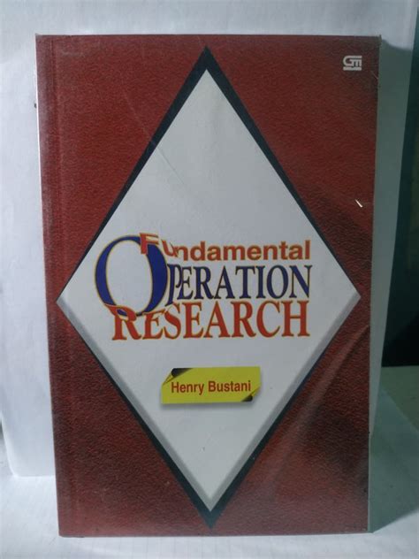 Jual Fundamental Operation Research Henry Bustani Buku Bisnis Buku