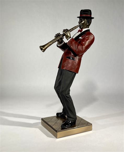 Jazz Band Clarinet Player Statue — Allsculptures