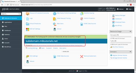 How To Forward A Domain Using Plesk Control Panel In Windows Hosting By