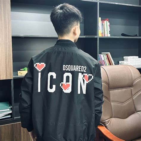 Áo Bomber Dsquared ICON Mẫu Phối Trái Tim Áo Khoác Gió ICON Cực Đẹp Và Sang Hot Trend