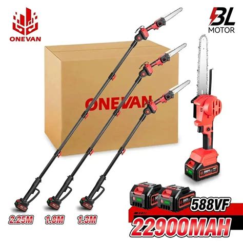 Jual ONEVAN 8Inch Brushless Telescoping Pole Electric Chainsaw Scalable