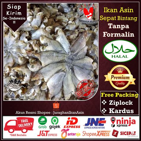 Jual Ikan Asin Sepat Rawa Bintang TerEnak Higienis Kualitas Super 500