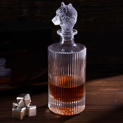 Hgsoor Whiskey Decanter 27oz Liquor Decanter With Glass Stopperbourbon Decanters