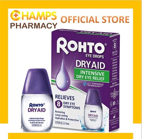 ROHTO DRY AID ADVANCED EYE DROPS 10ML Lazada