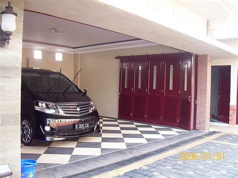 model garasi mobil minimalis modern  unik home design interior