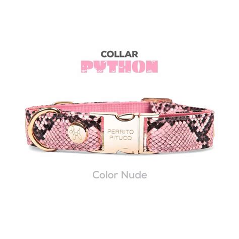 Collar Perrito Pituco Python Nude Talla M Sodimac Per