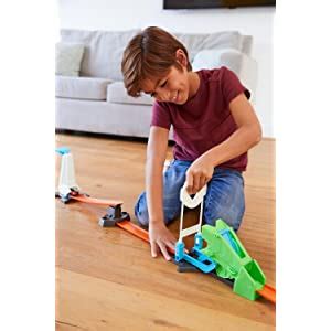 Amazon Hot Wheels Track Builder Hammer Drop Challenge Toys Games