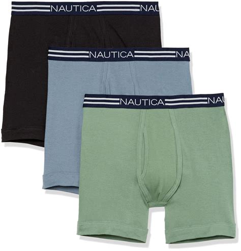 Nautica Classic Cotton Boxer Brief Multi Pack In Blue For Men Lyst