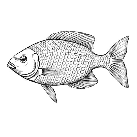 Premium Vector | Hand drawn sketch rainbowfish illustration