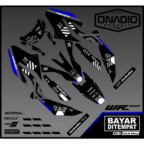 Jual DECAL YAMAHA WR 155 FULL BODY SUPERGLOSSY PREMIUM CUSTOM CODE 01