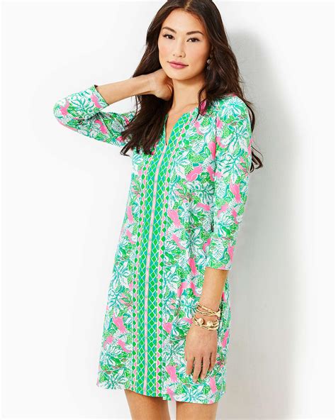 Lilly Pulitzer Upf Nadine Chillylilly Dress In Green Lyst