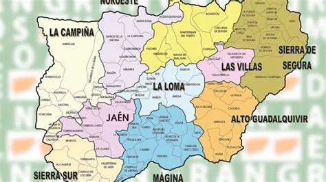 Mapa Pueblos De Jaen Actualizado Noviembre