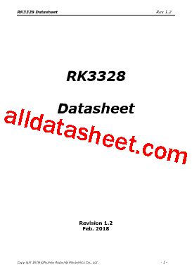 RK3328 Datasheet(PDF) - Rockchip Electronics Co., Ltd