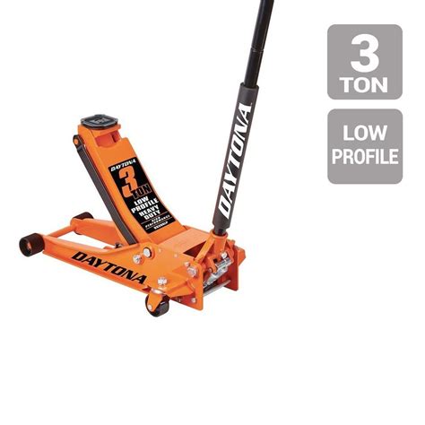 3 Ton Low Profile Professional Floor Jack With RAPID PUMP Orange