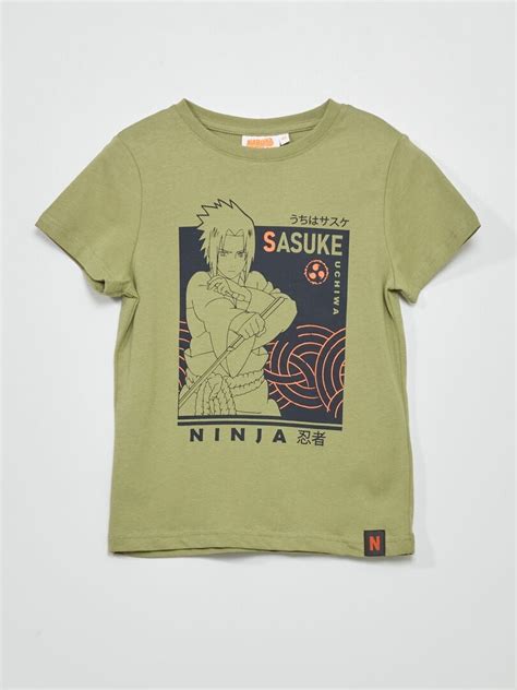 Camiseta Naruto De Manga Corta Verde Gris Kiabi 9 00