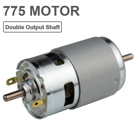 Motor De CC De 12V Y 24V Micro Motor De Eje De Doble Salida Con