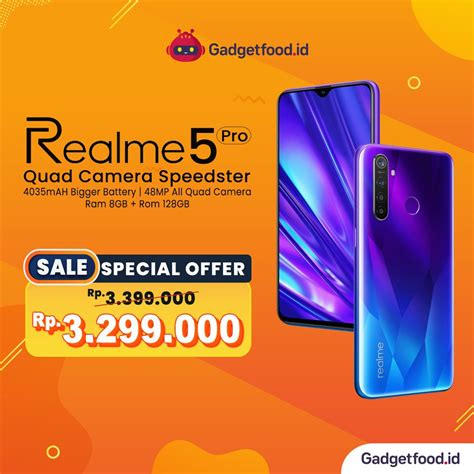 Jual Hp Realme Pro Ram Gb Gb Original Garansi Resmi Smartphone