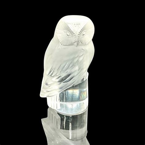 Lalique Crystal Owl Paperweight For Sale At Auction On 19th September Bidsquare