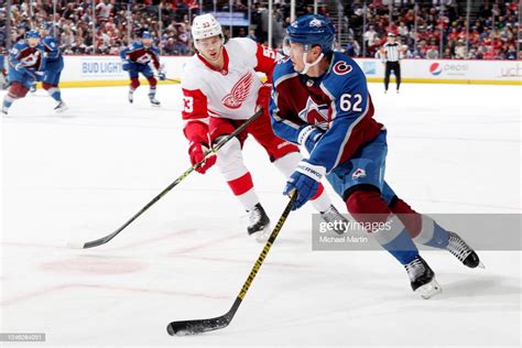 Artturi Lehkonen Of The Colorado Avalanche Skates Against Moritz