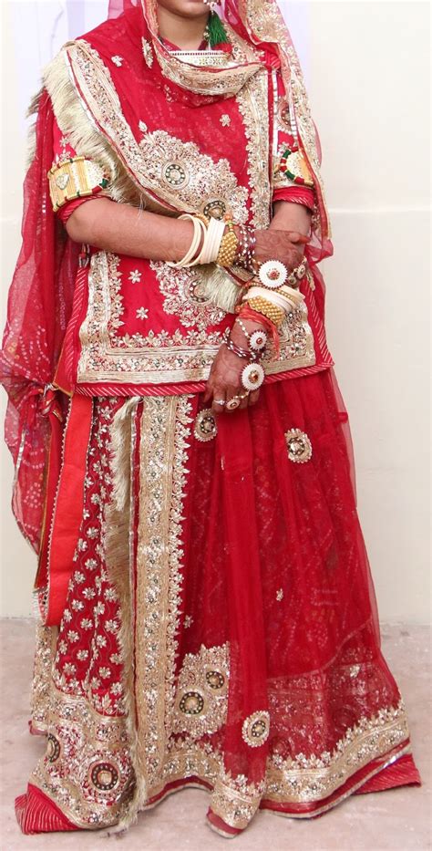 Rajputi Bridal Dresses Red Bari Culture Of Rajasthan