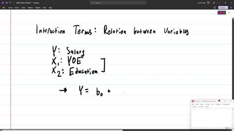 Solved Discuss What Interaction Terms Are In Linear Regression And Why