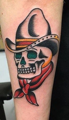 Más de 20 ideas para un tatuaje de calavera de vaquero Tatuajes 360