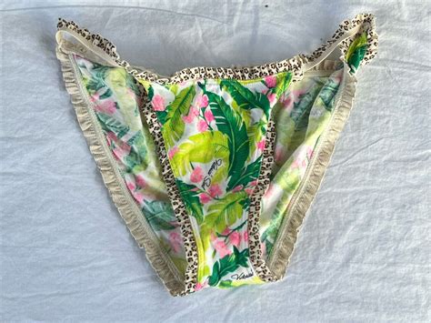 Vintage Victoria S Secret Sexy Cotton String Bikini P Gem